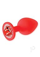 The 9`s - Booty Talk Silicone Butt Plug Tongue - Red